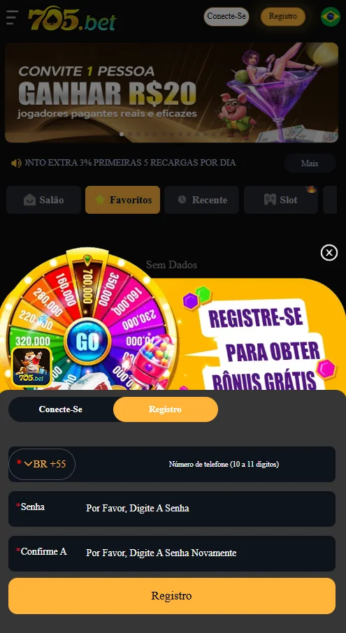 Jogador disfrutando de slots no cassino online 705bet